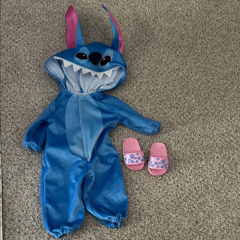 ILY Doll Clothes Stitch Onesie with sandals
